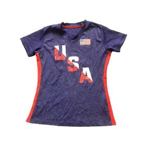USA National Team Jersey‎ Womens Small Navy Blue Alex Morgan #13 Soccer Sporty